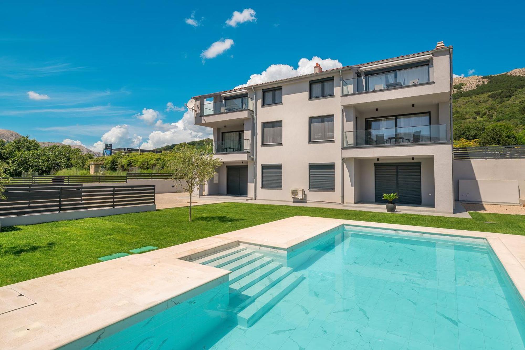 Poolside Apartments Anabella Baška Exteriér fotografie