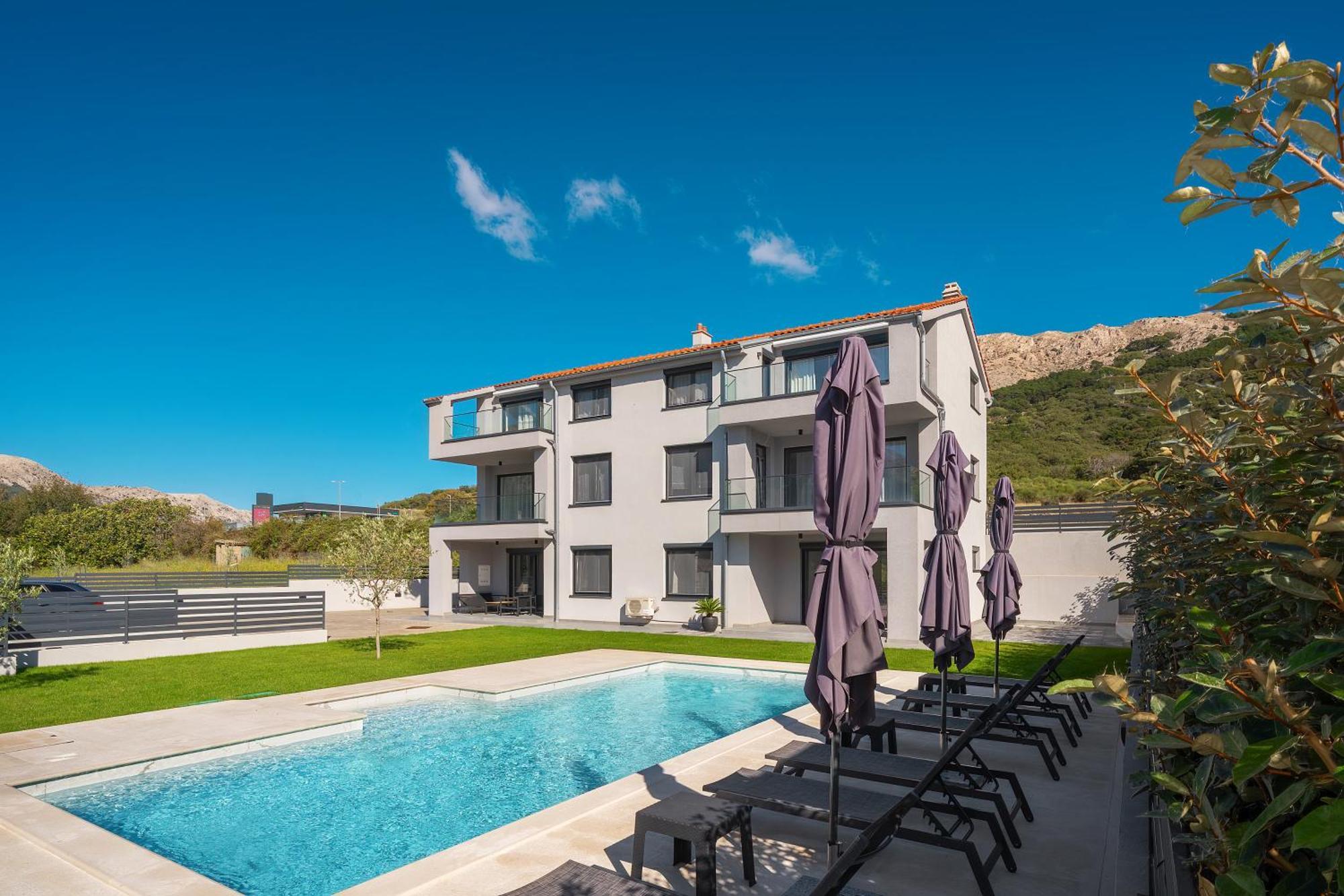 Poolside Apartments Anabella Baška Exteriér fotografie